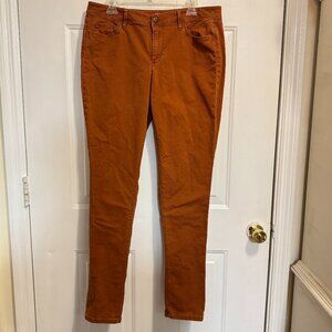 Ann Taylor LOFT Women's Curvy Skinny Jeans, Pumpkin Spice - Fall, Size 31/12 T